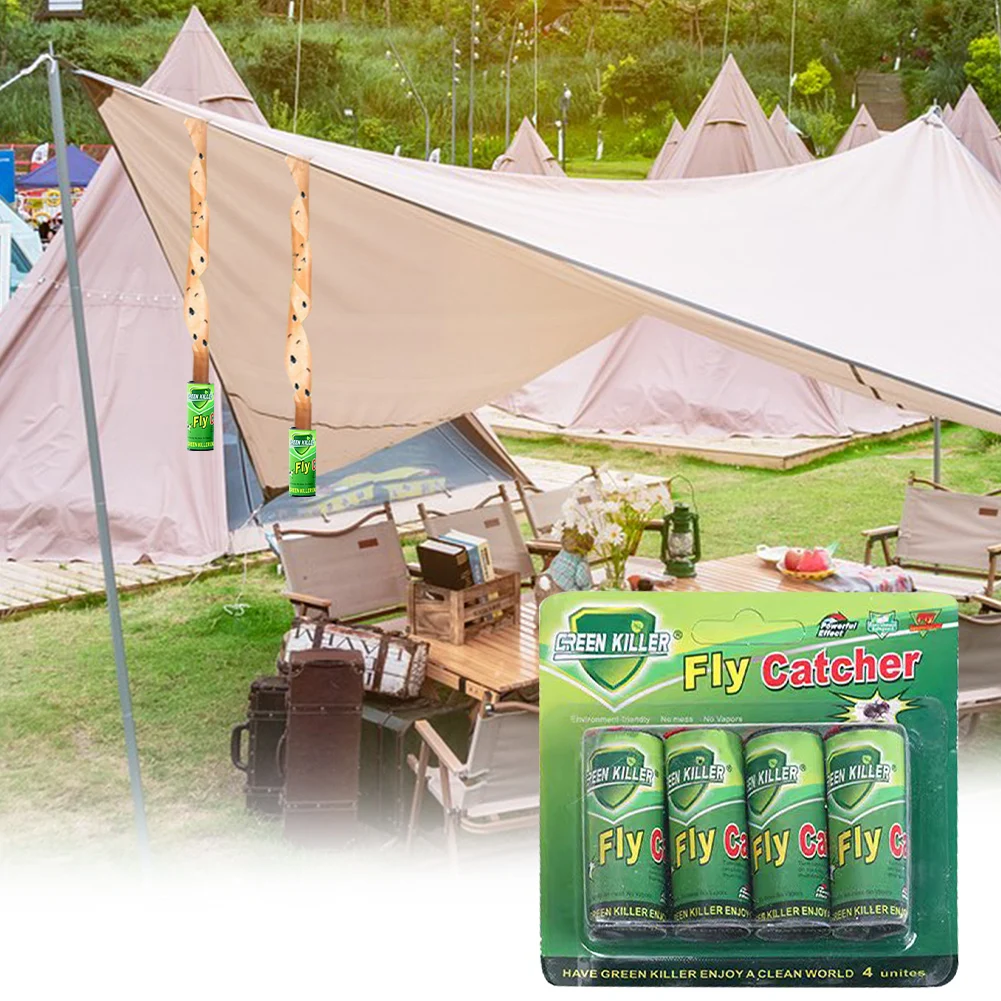 Липкие Бумажные Полоски Для Мух VKTECH — Прочные Ловушки Приманок Летающих