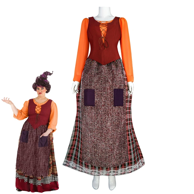 ROLECOS костюмы на Хэллоуин для женщин ведьма карнавальвечерние хокус покус косплей