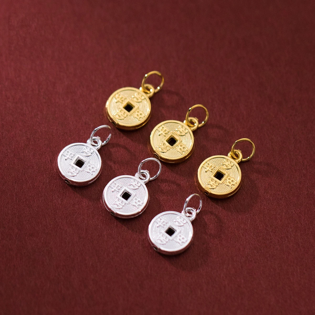 Подвески из серебра 925 пробы круглые подвески в виде монет сделай сам ожерелье