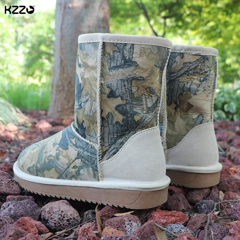 KZZO/Новые зимние сапоги Forest Leaf женские австралийские классические полусапоги