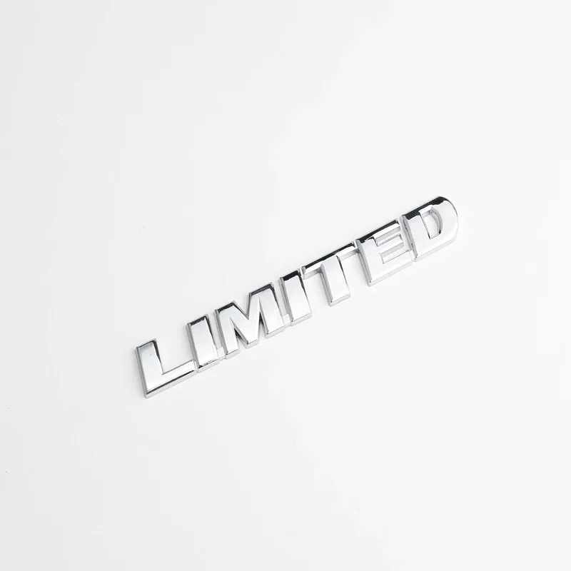 

1 шт. Автомобильная 3D металлическая хромированная черная наклейка-значок Роскошная Ограниченная серия эмблема-буква для логотипа подходит для Toyota Highlander