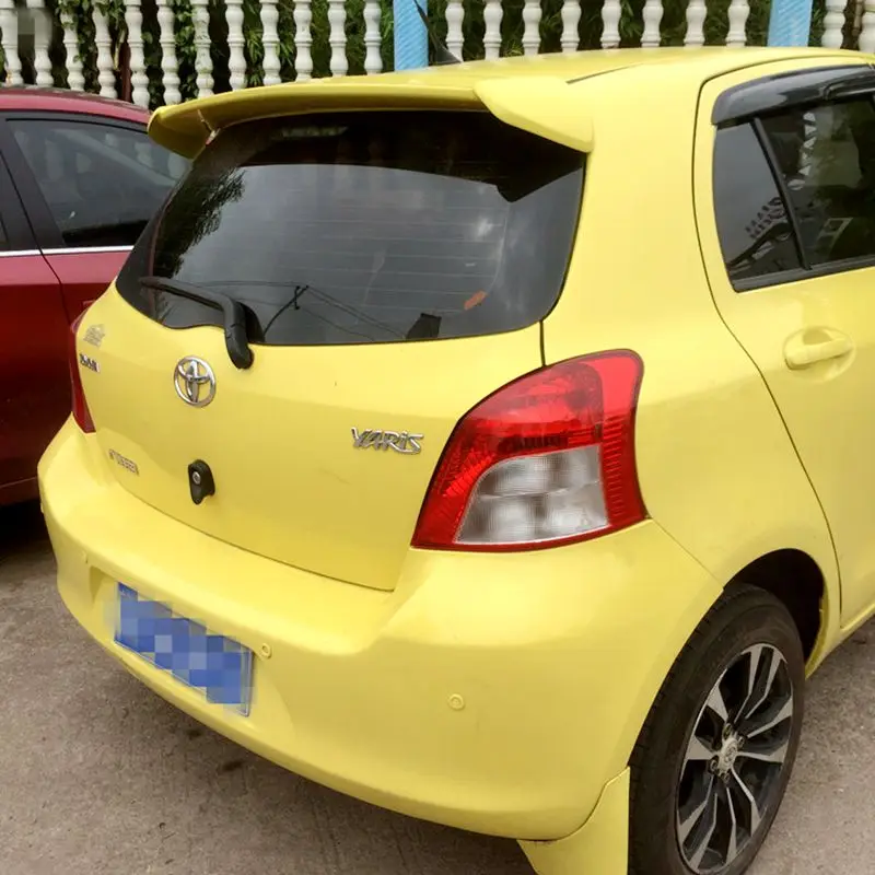 

For Toyota Yaris 2008 2009 2010 2011 2012 2013 Auto ABS Plastic Unpainted Primer Tail Trunk Lip Wing Car Rear Spoiler Decoration
