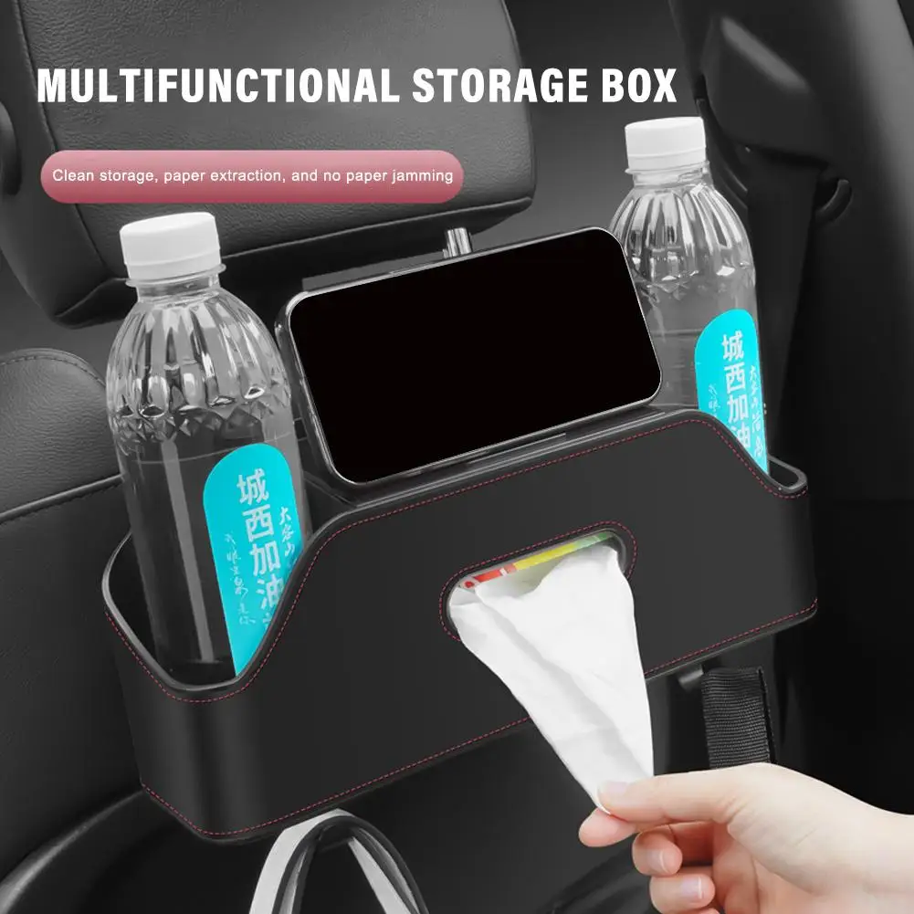 

Car Back Seat Car multifunctional storage box Under Decoration Storage Box Back Auto Box Tissue Seat Accessories Bag Seat K4X3