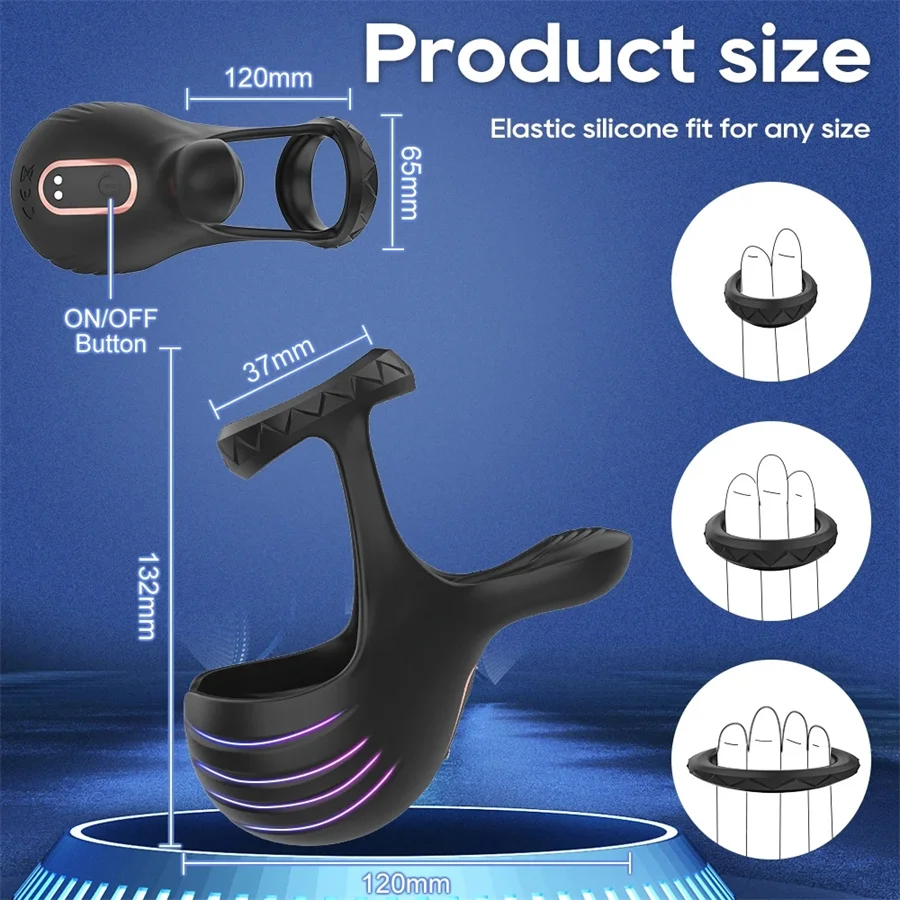 Интимные Игрушки Инструменты вибрирующий пенис кольцо на Задержка эякуляции
