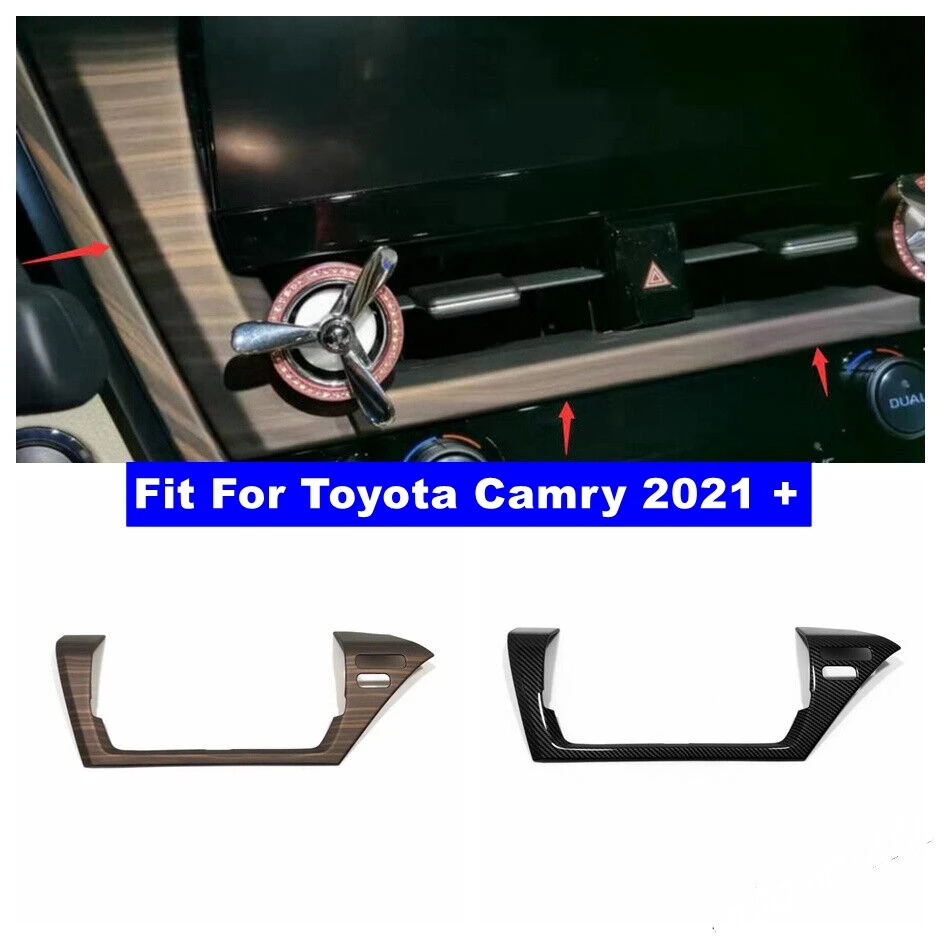 

Car Central Middle Control Air Conditioning Vent Outlet Frame Trim Cover Fit For Toyota Camry 2021 - 2023 Interior Accessories