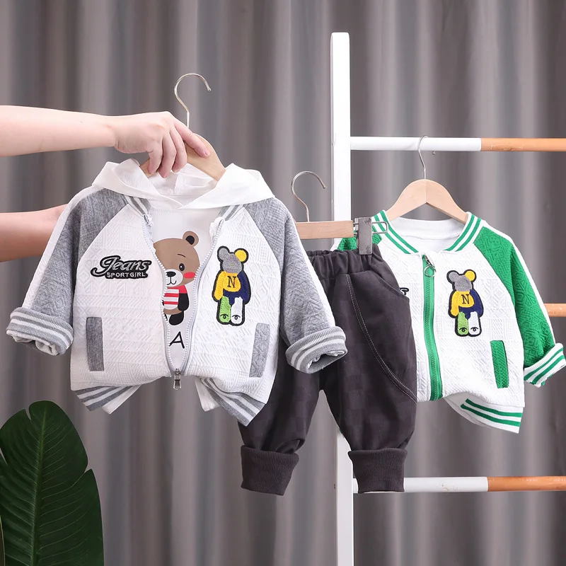 

Одежда Детский костюм из трех предметов для мальчиков и девочек