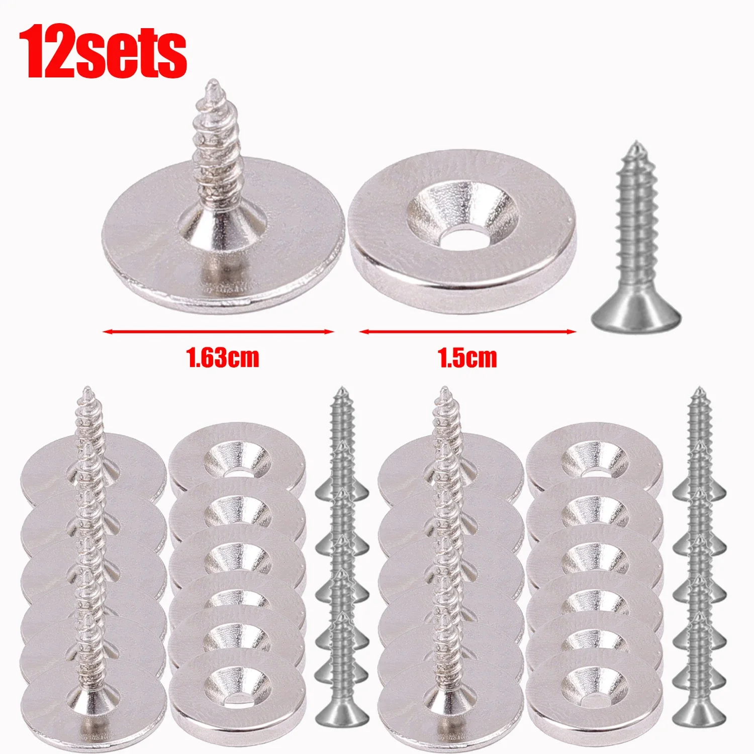 24/1 шт., магнитная защелка для двери шкафа, скрытая закрывающаяся дверная защелка, защелка для шкафа, гардероба, доводчик шкафа с винтами