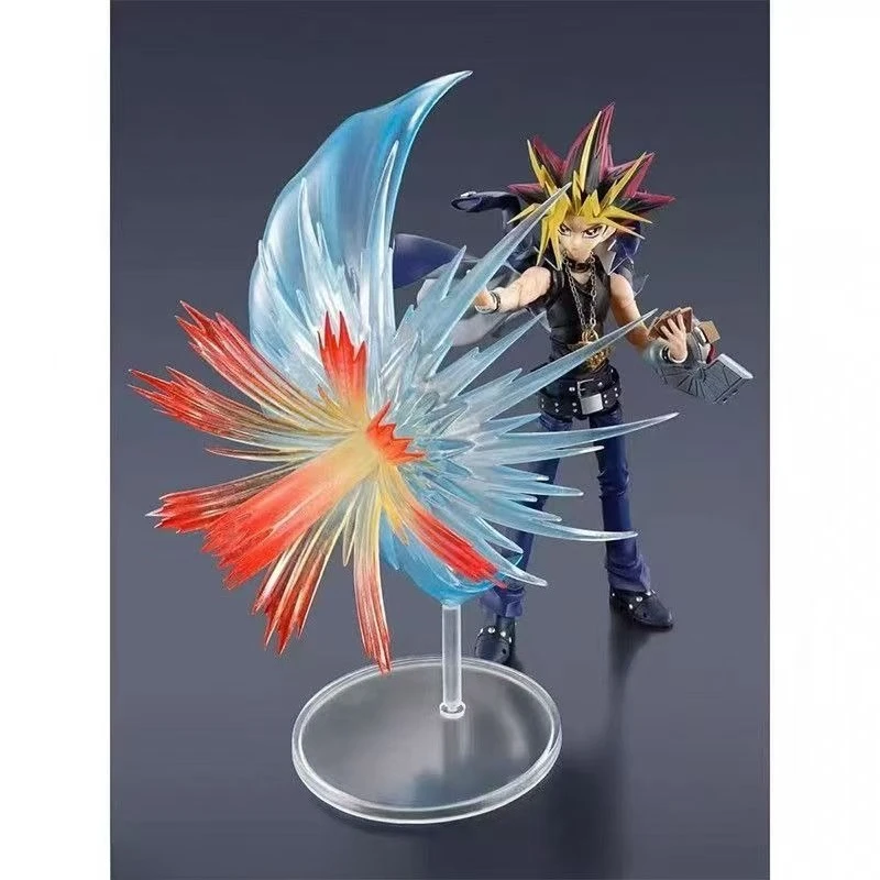 Фото Bandai в наличии: S.H.Figuarts Оригинальный аниме-персонаж Ями Юги из Yu-Gi-Oh! Фигурки Duel Monsters: коллекционные модели из ПВХ, подарок DT №3