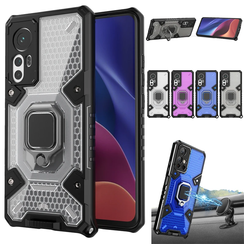 

For Xiaomi 12 Pro Case Magnetic Car Ring Holder Phone Cover For Xiaomi12 Mi 12X Mi12 X Mi12X 12Pro 5G Clear Armor Back Cover