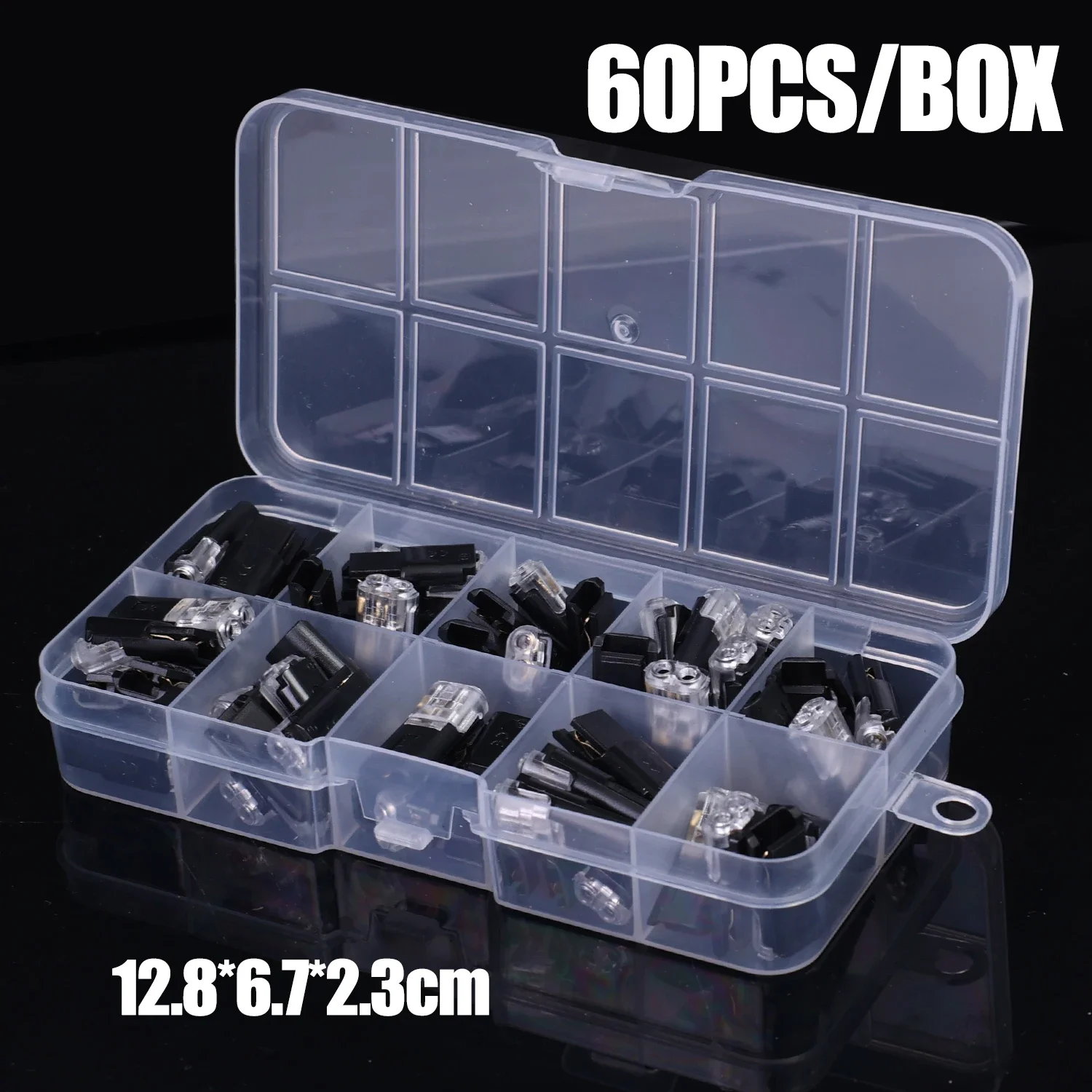 

60 шт. D2 комплект разъемов для быстрого сращивания проводов, автомобильные водонепроницаемые термоусадочные стыковые разъемы, вставной тип, жгут проводов, ремонт