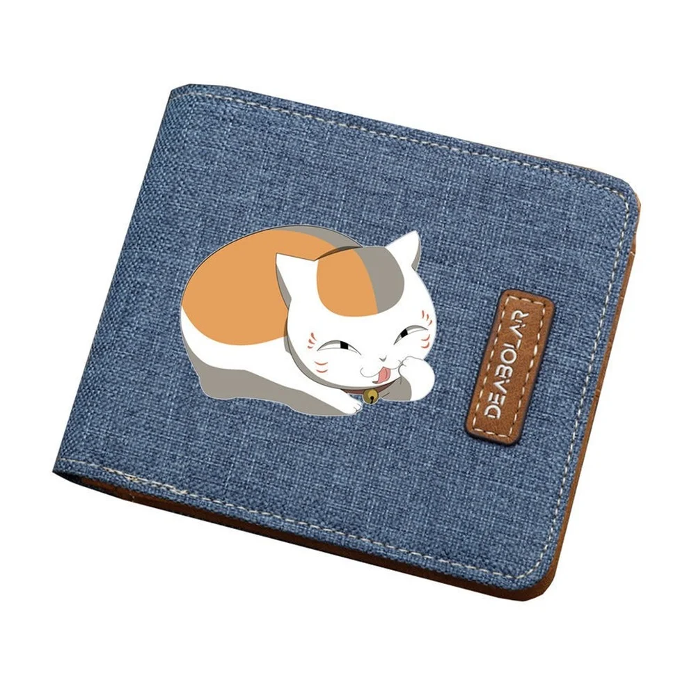 

Natsume Yuujinchou Short Canvas Wallet Coin Purse Cartoon Mens Women Unisex ID/Credit Card Holder