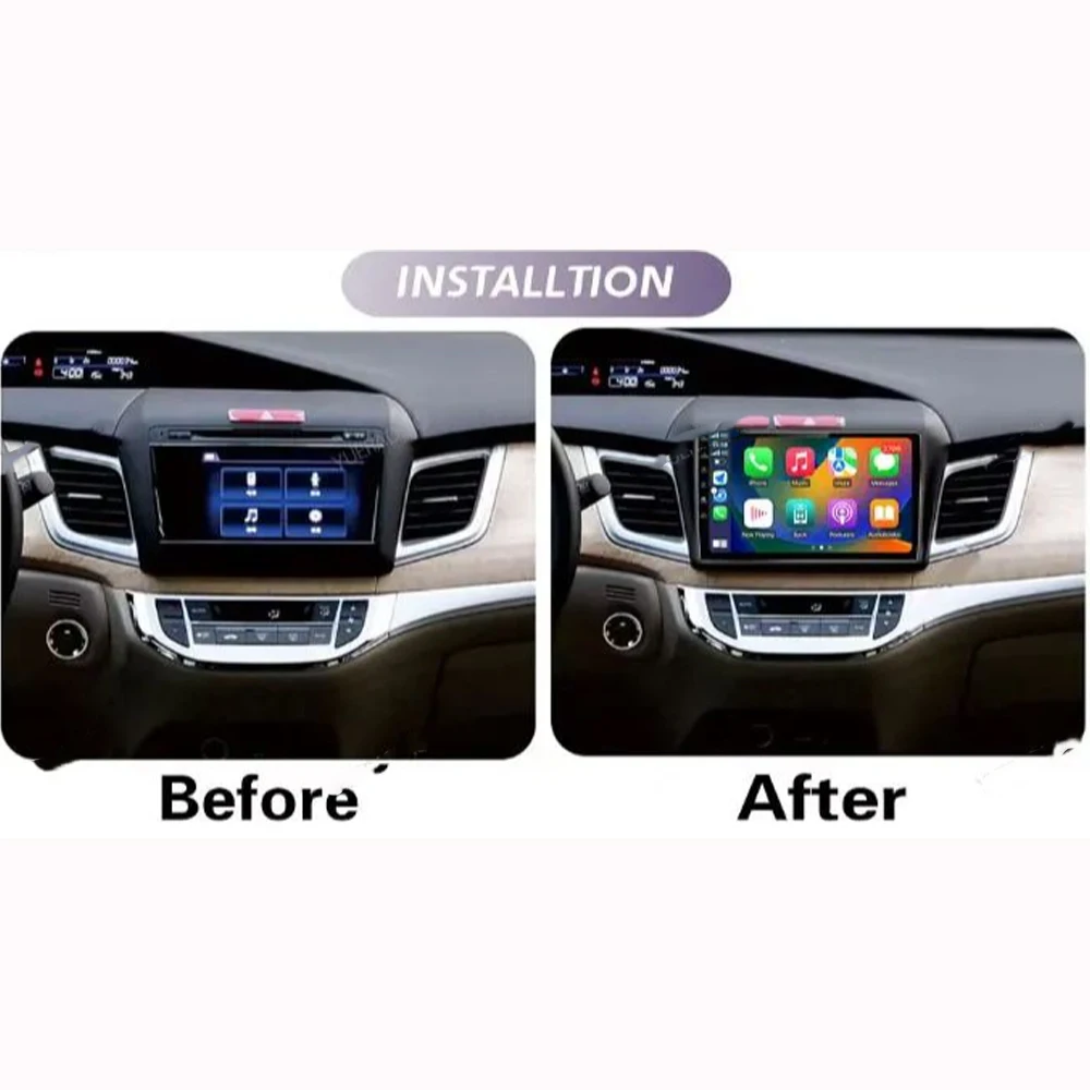 Фото Автомобильный мультимедийный плеер Android 14 2 Din для Honda Jade 2013, головное устройство, стерео GPS-навигация BT WIFI №2