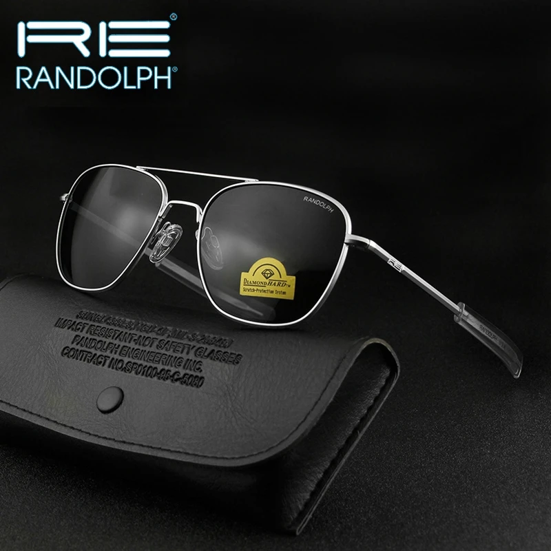 

USA Randolph Sunglasses Man America Army Military Pilot RE Sun Glasses Woman Luxury Band Designer Retro Gafas De Sol Hombre