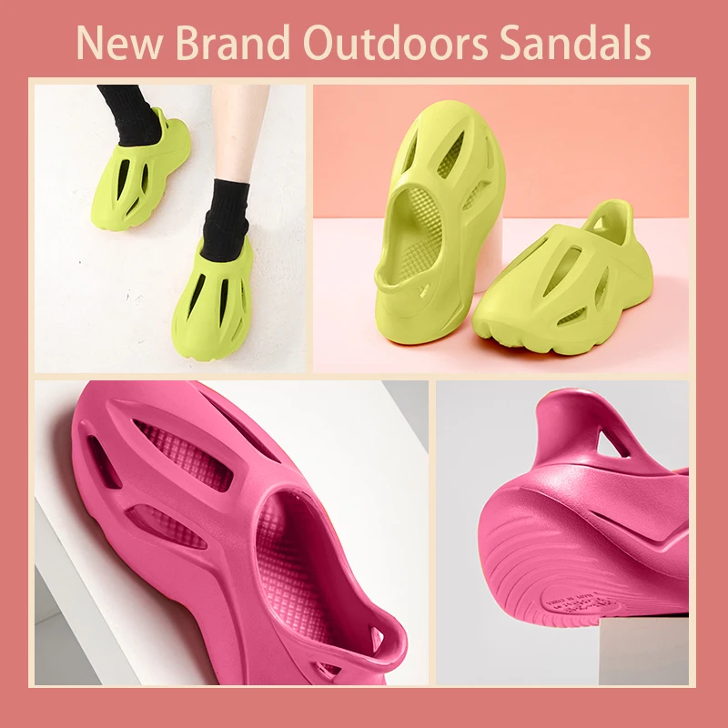 

New Trend Summer Men Designer Outdoors Slippers Women Sandals Indoor Cool Rubber Clogs Thick Platform Unisex Slides Beach Shoes