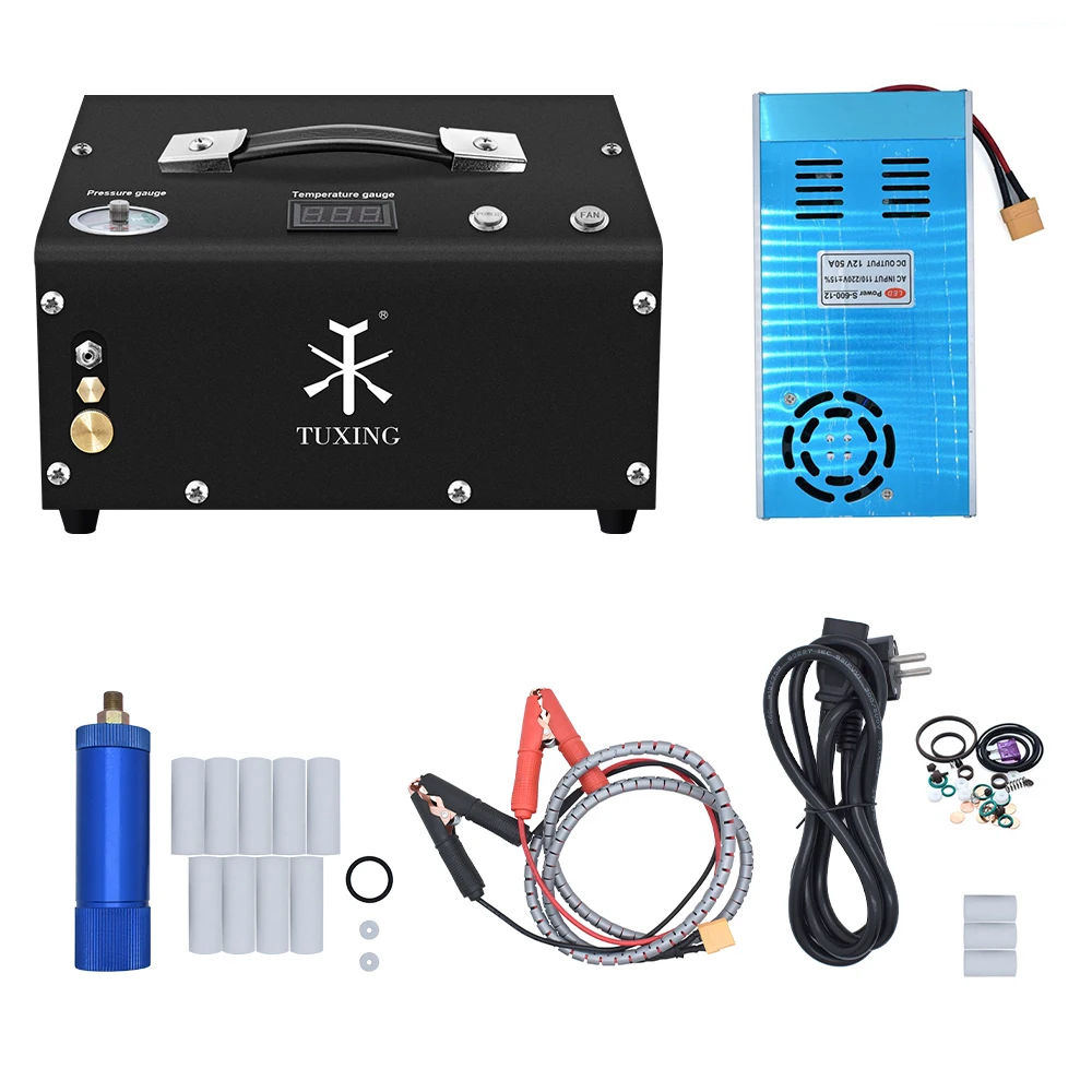 Protable High Pressure Pump Inflator Compressor Diving Bottle Scuba Car Tire
