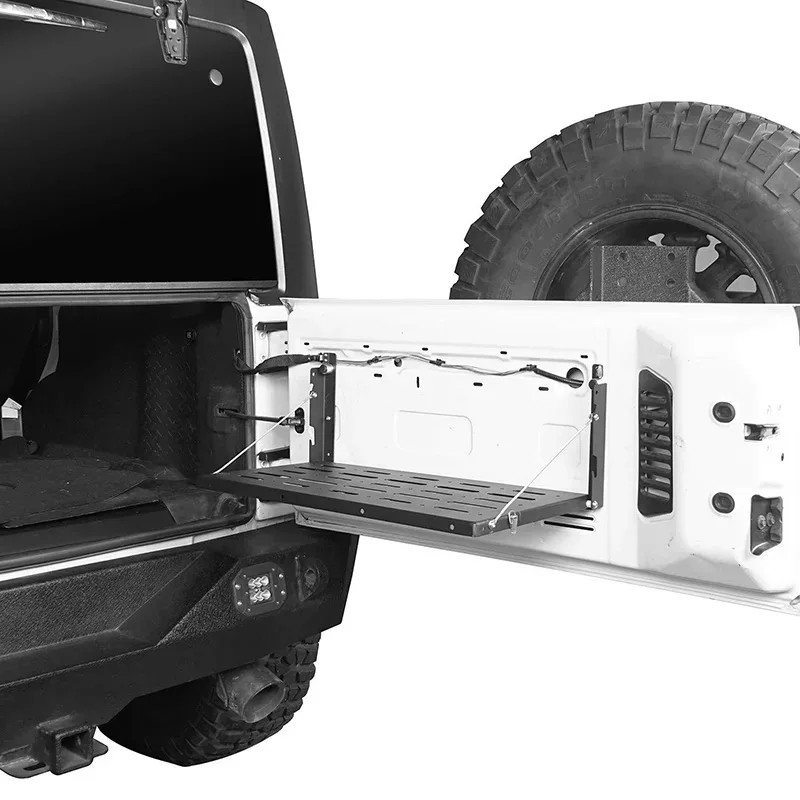 Столик на заднюю дверь для Jeep Wrangler JK JKU 2007-2018, складная полка-столик для задней двери, органайзер для хранения, грузовой багажник (art.: 3920da85805bb) - 3920da85805bb