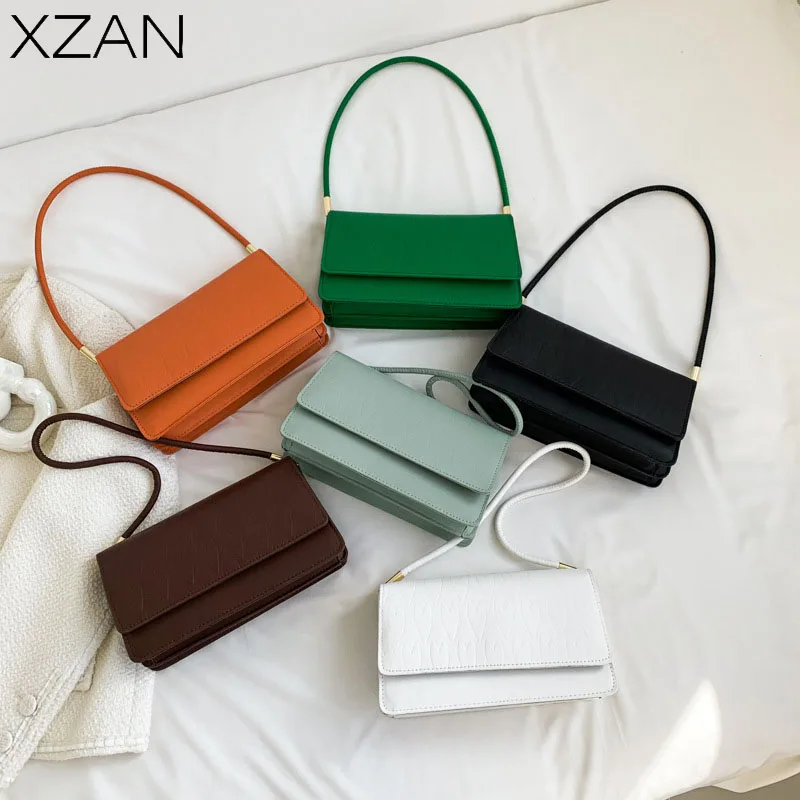 

Сумка на плечо Женская однотонная, повседневный саквояж на плечо, модный клатч-мессенджер кросс-боди, летняя сумочка