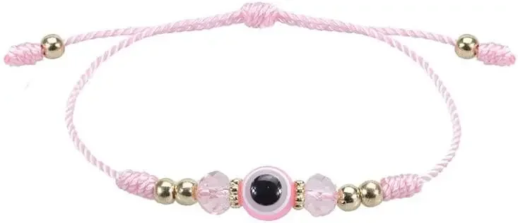 Винтажные синие браслеты с бисером Глаз дьявола регулируемый красочный браслет