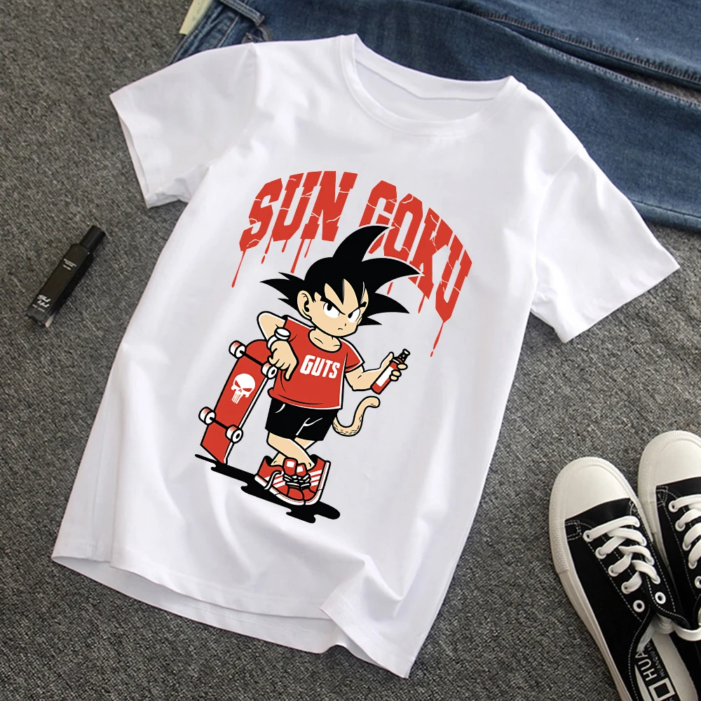 

Men's T Shirt Dragon Ball Funny Manga Monkey King Saiyan Cartoon Harajuku Kawaii Anime T Shirt Men's Casual