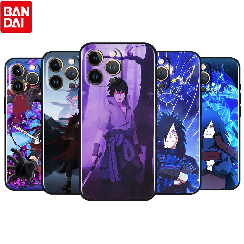 

Anime Cool NARUTO Boy For Apple iPhone 13 12 11 Pro Max Mini XS Max X XR 6 7 8 Plus 5S SE2020 TPU Soft Silicone Black Phone Case