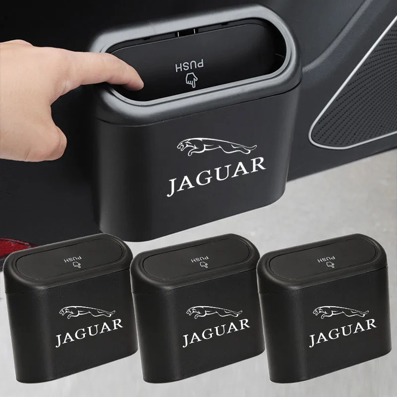 

Car Trash Bin Hanging Vehicle Garbage Case Interior Accessories for Jaguar F-TYPE F-PACE E-PACE I-PACE XF XE XJ X-Type Car Decor