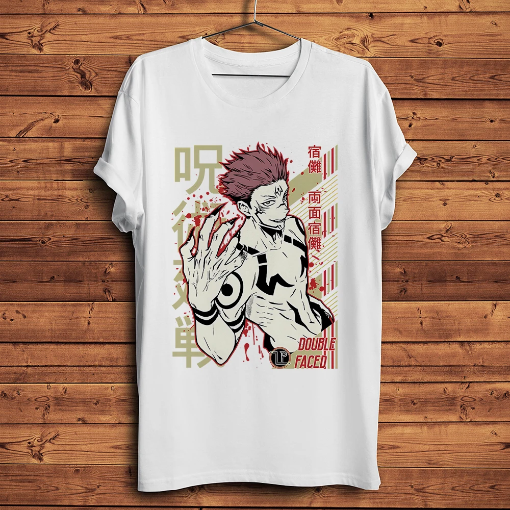 

Забавная аниме-футболка Ryomen Sukuna juютсу Kaisen Мужская короткая футболка с круглым вырезом дышащая уличная одежда унисекс футболка без наклеек с принтом