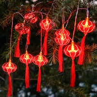 10 led chinese knot lantern spring festival led string lights decorations 2022 chinese new year decoration night light lamp