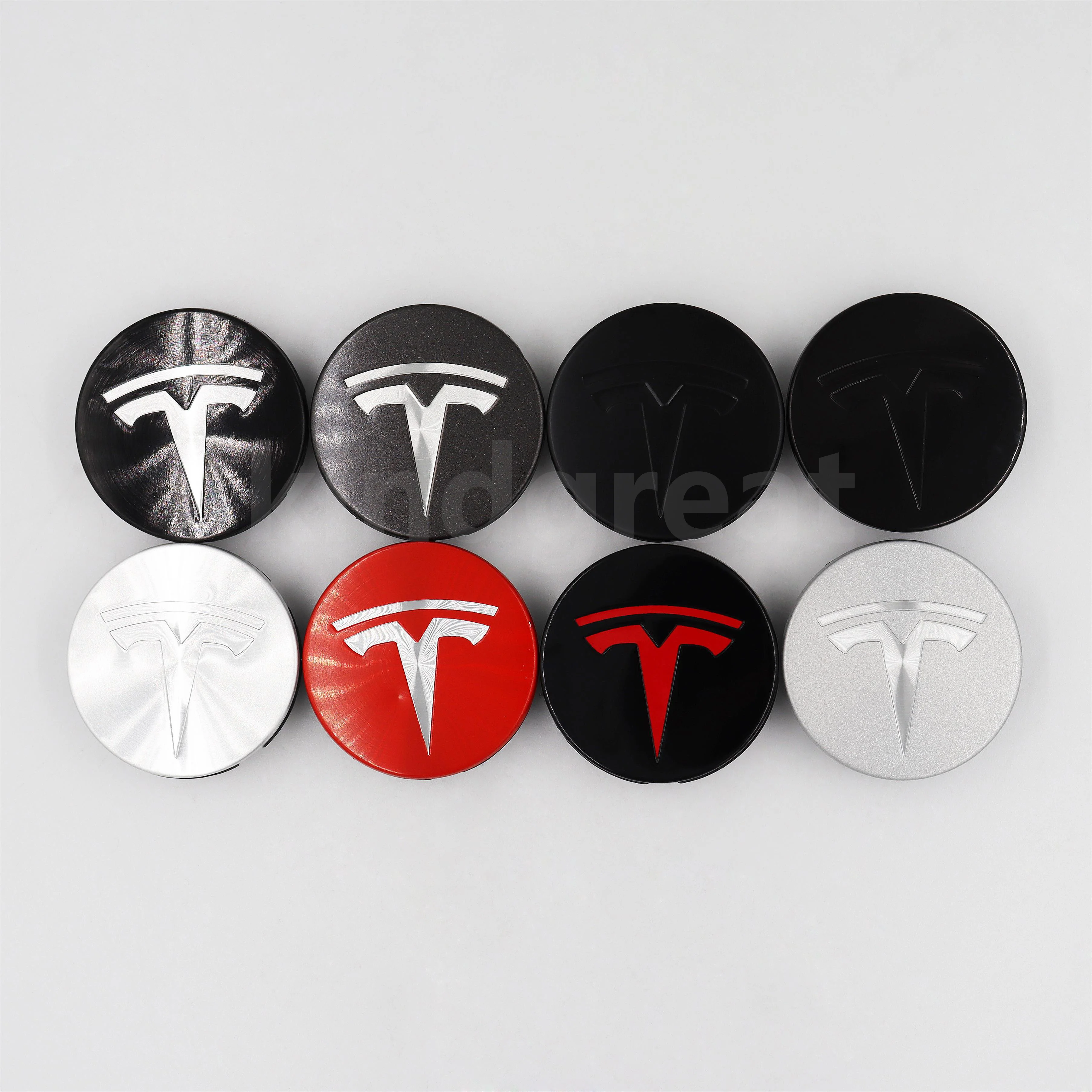 

4PCS/Lot 57MM For Tesla Model 3 S X Y Wheel Center Hub Caps Emblem Badge Logo