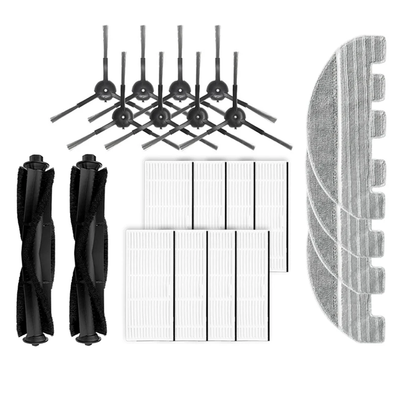 

Фильтр Hepa для Proscenic M7 Max M7 Pro M8 Pro, основная боковая щетка, фильтр с фильтром, тряпка, пылесборник, сменный набор аксессуаров