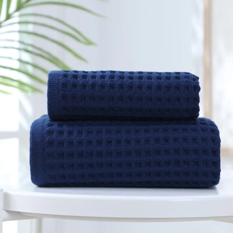 

Набор полотенец SRH, вафельные, хлопковые, светло-серые, 3 шт.