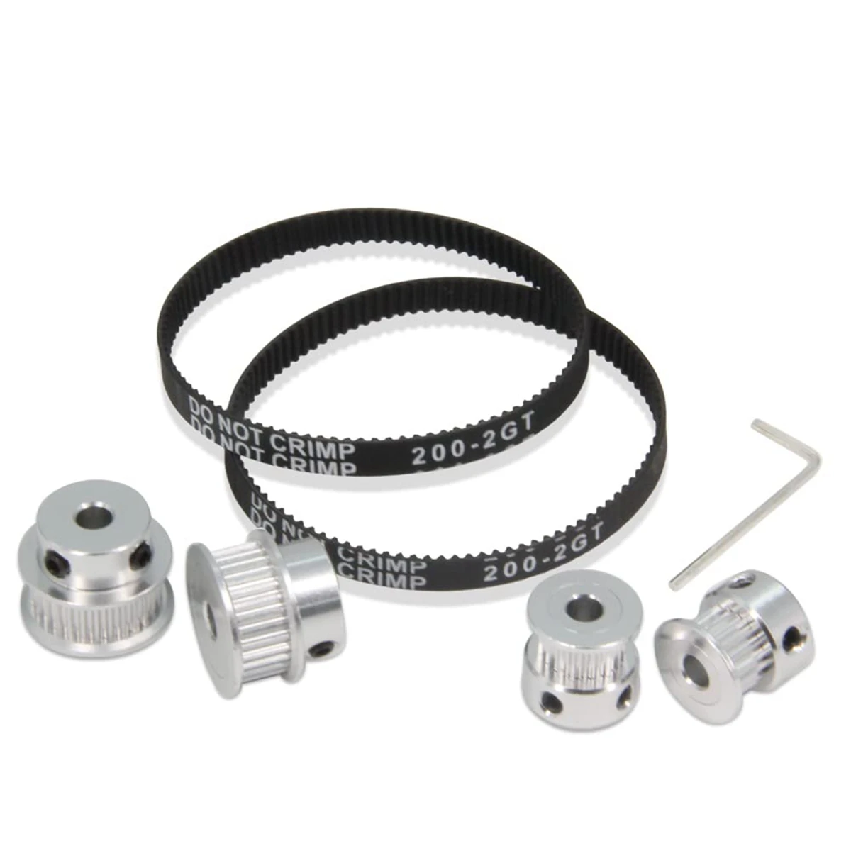 Набор из 2 шт. синхронное колесо GT2 20 и 30 зубьев диаметр 5 мм алюминиевый шкив ГРМ с