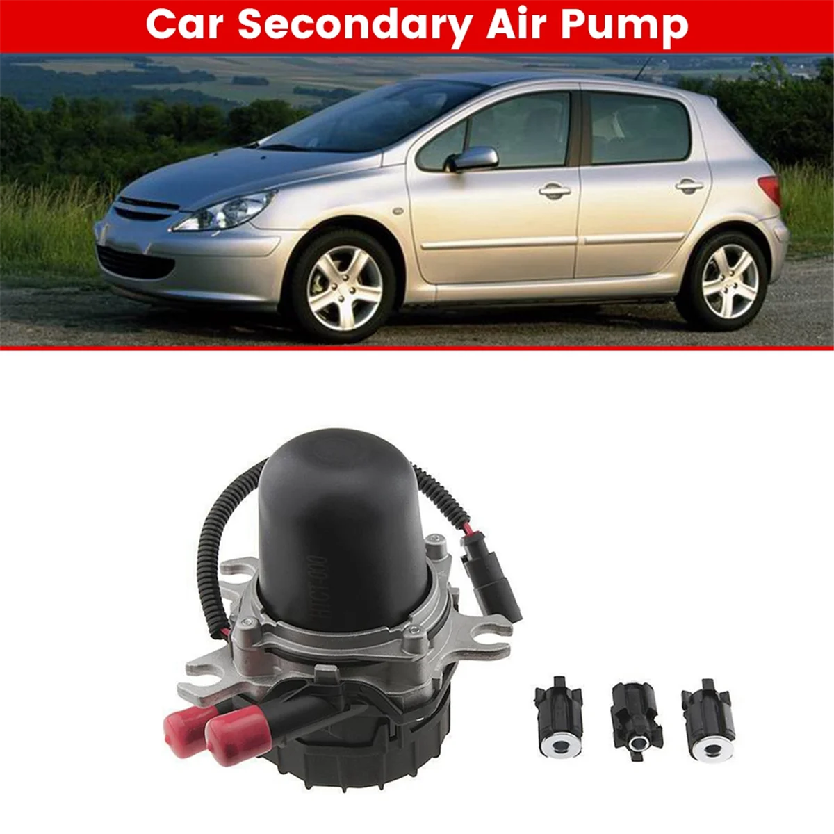 1618E4 Автозапчасти Вторичный воздушный насос для Peugeot 307 407 SW Citroen Picasso 9653340580