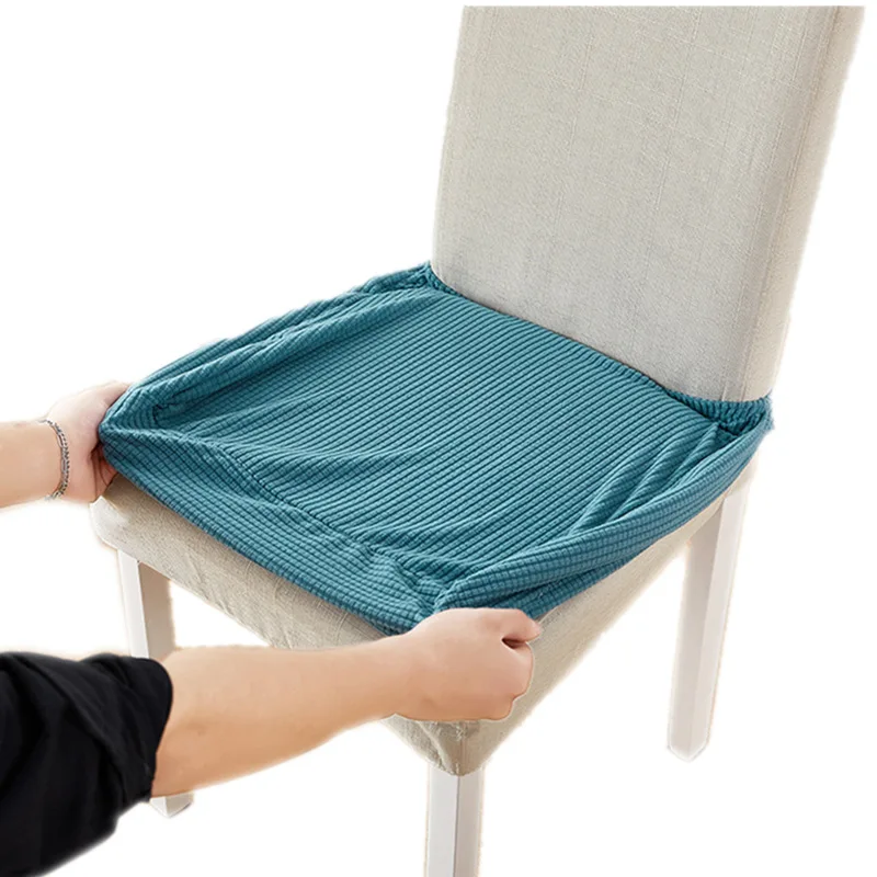 Однотонный чехол на стул жаккардовые чехлы сиденья стулья для обеденных стульев
