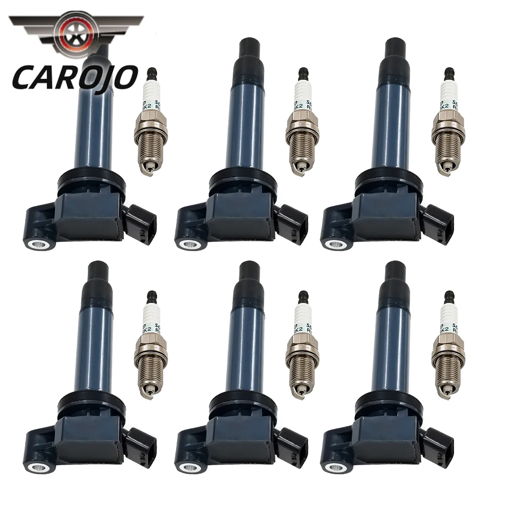 12 шт. в упаковке катушки зажигания UF267 и свечи 90919-01210 Platinum 4504 совместимы с Lexus ES300