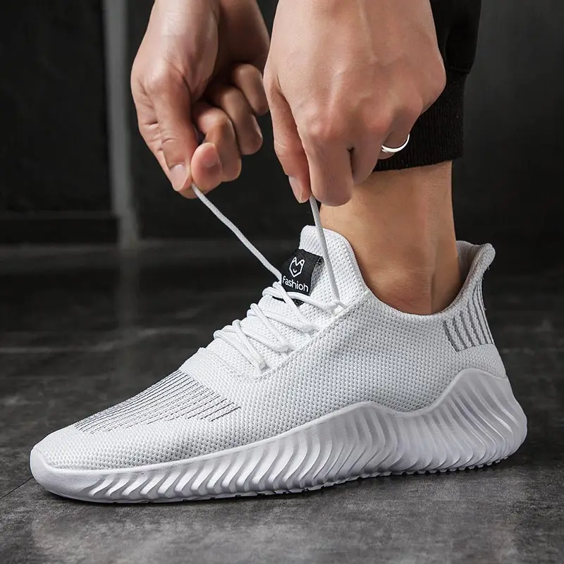 

Летние светильник кие спортивные мужские белые кроссовки большого размера, мужские кроссовки для бега, детская спортивная обувь, теннисные...