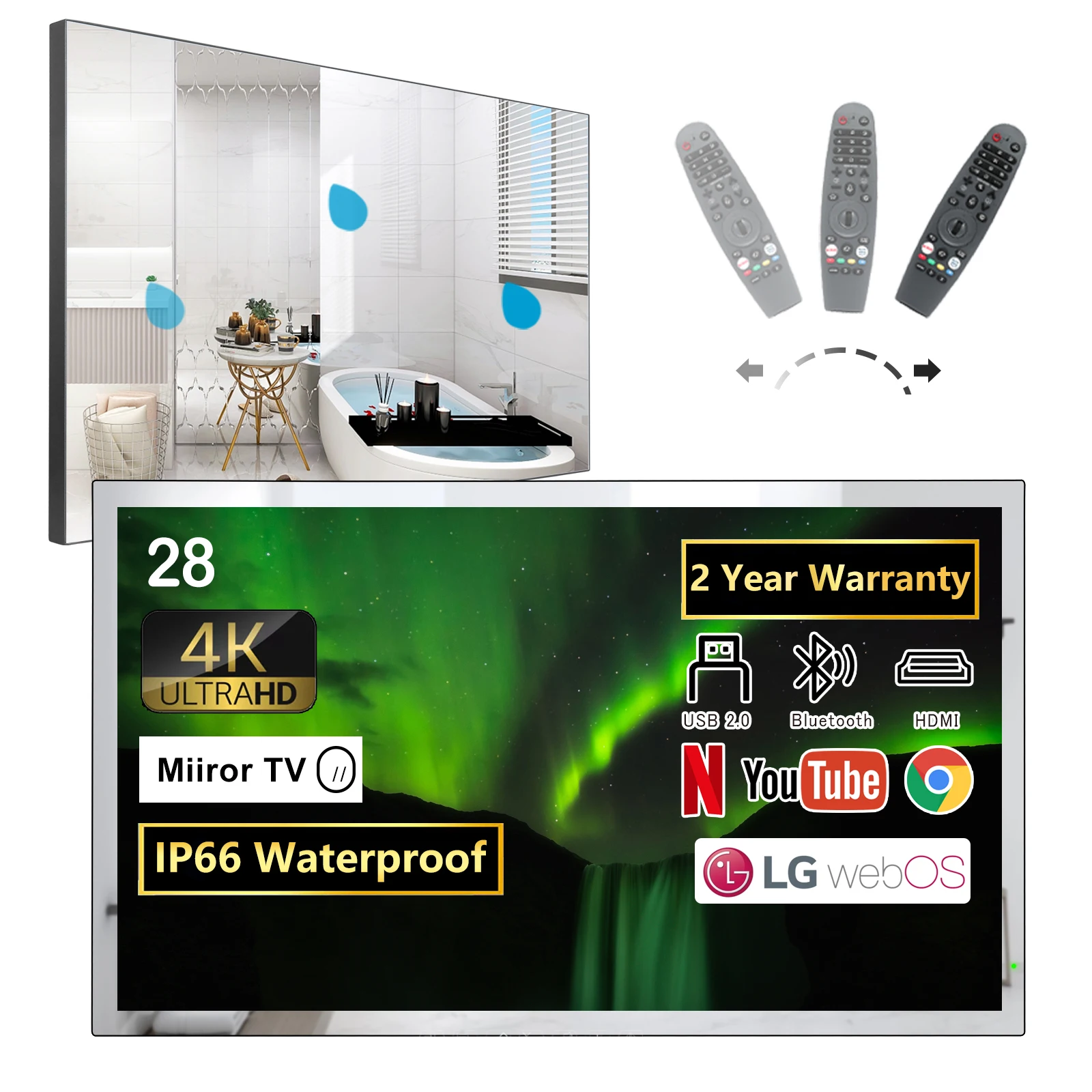 Webos Television Wifi Bluetooth Built-in Alexa Smart Tv Voic