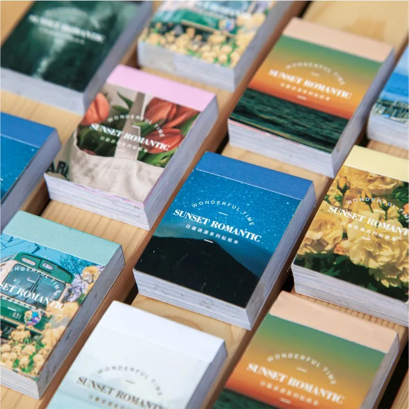 

50 Pcs Landscape Nature Stickers Set Moon Phase Sunset Natural Scenery Collage Pictures For Journal Scrapbooking Planner diy