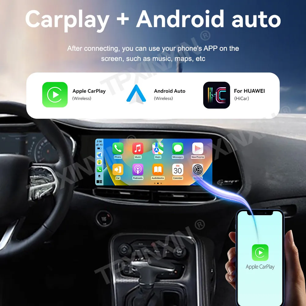 Обновление для Dodge Challenger 2010-2024 автомобильный мультимедийный плеер навигация GPS