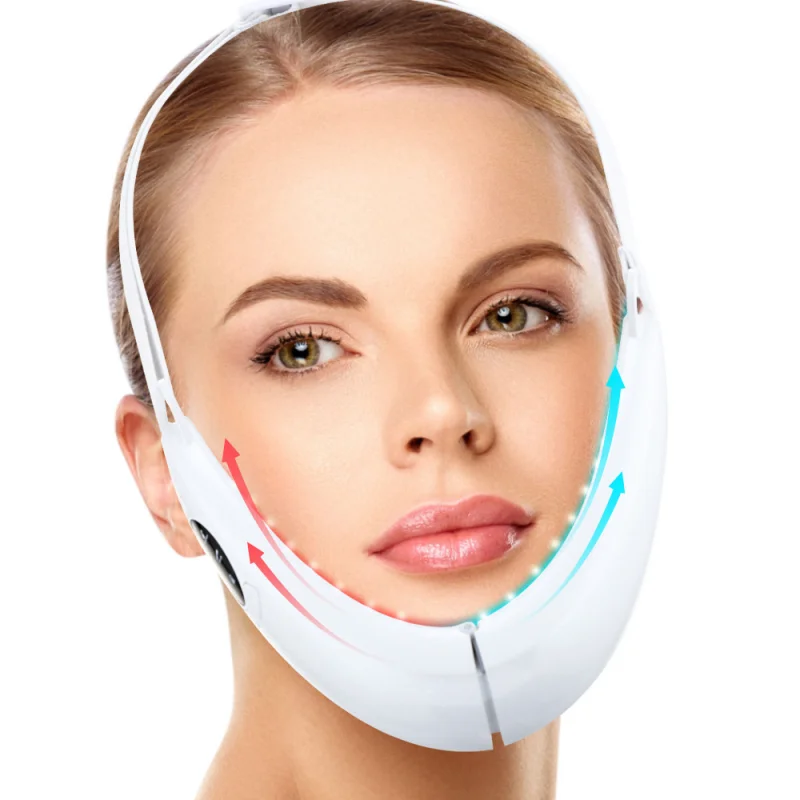 

Ems Facial Lifting Device Led Photon Therapy Face Slimming Vibration Massager Double Chin V Line Lift Belt Cellulite Jaw Device