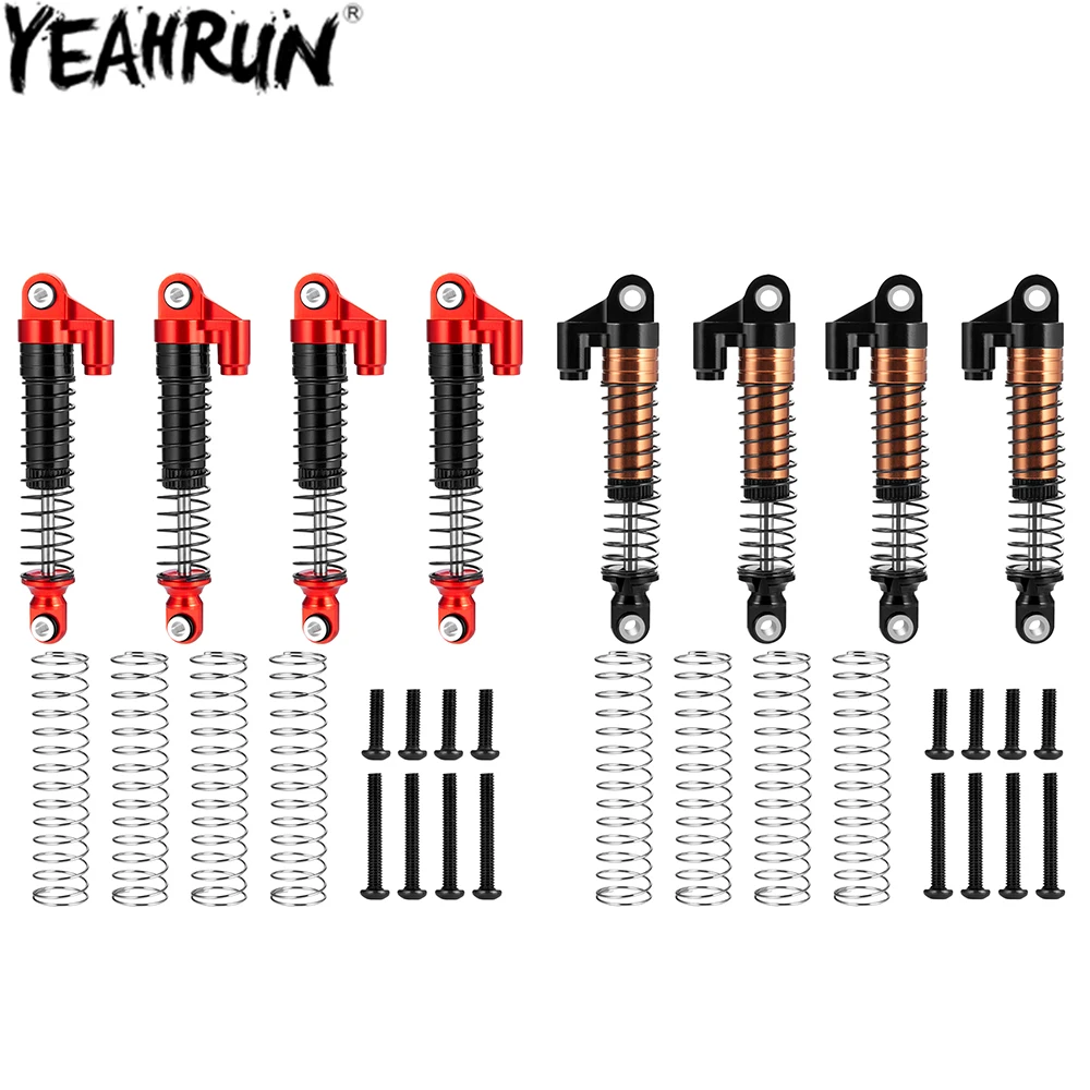 YEAHRUN 4 шт. 62 мм Металлические Амортизаторы, масляные амортизаторы для 1/18 TRX4M TRX-4M Бронко защитные обновленные детали YEAHRUN 4 шт. 62 мм Металлические Амортизаторы, масляные амортизаторы для 1/18 TRX4M TRX-4M Бронко защитные обновленные детали