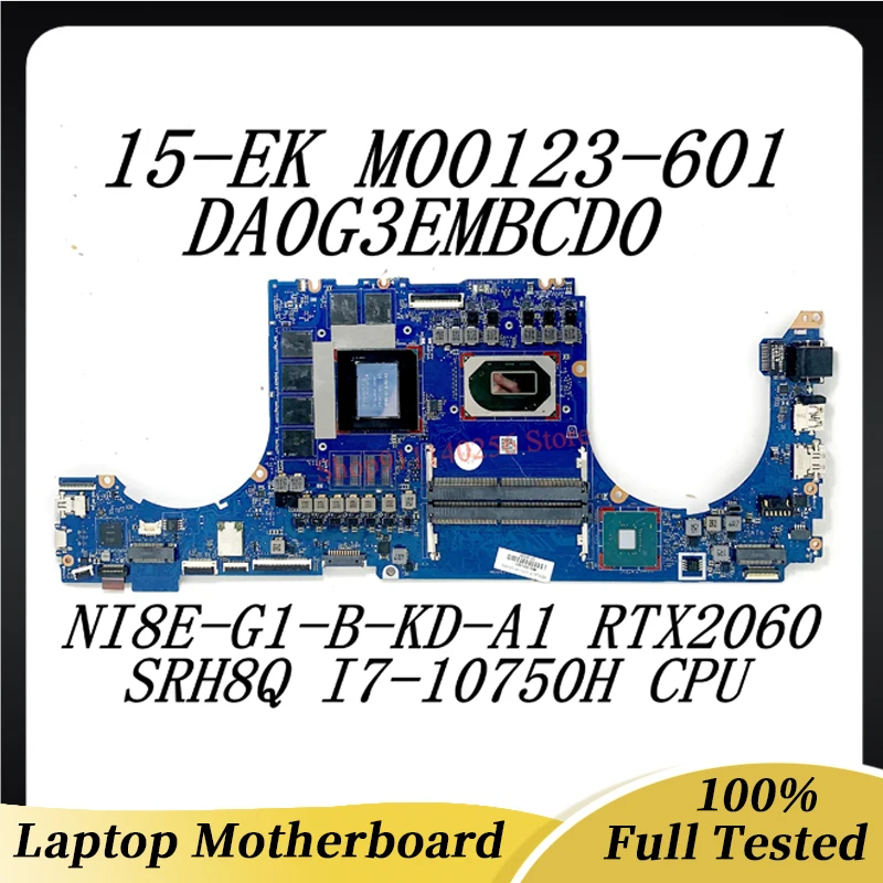 

M00123-601 Mainboard For HP 15-EK Laptop Motherboard DA0G3EMBCD With SRH8Q I7-10750H CPU N18E-G1-B-KD-A1 RTX2060 100%Full Tested