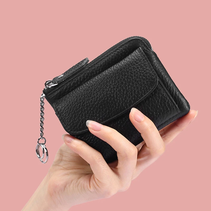 Кошельки для монет из кожи первого слоя коровы, женские мини-кошельки, маленькие кошельки для дам, кошельки для кредитных карт, кошельки для сдачи, денежная сумка.