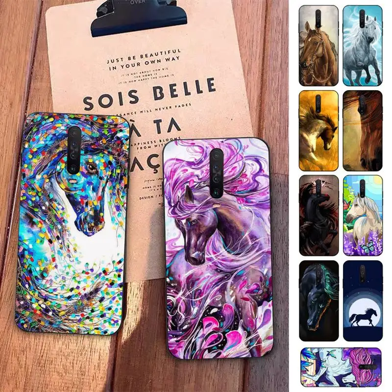 

Horse Art Painting Phone Case for Redmi 5 6 7 8 9 A 5plus K20 4X S2 GO 6 K30 pro