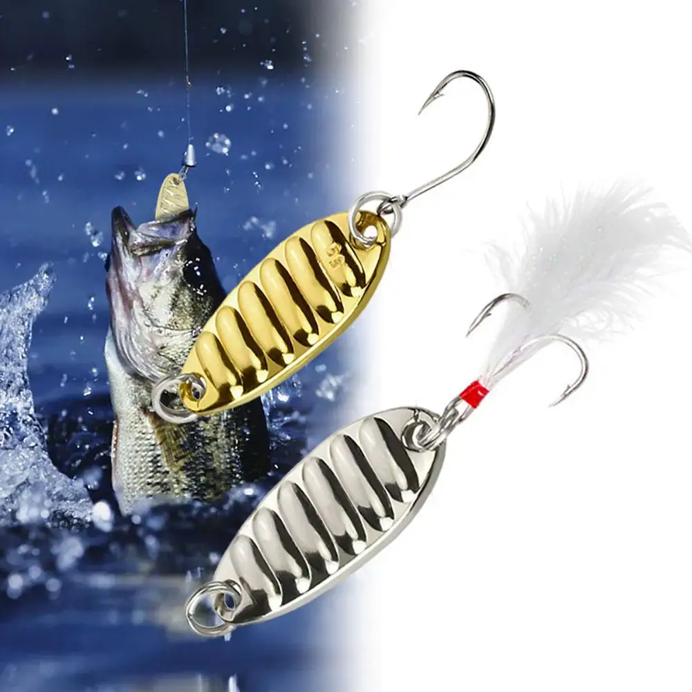 

2023 Metal Spoon Sequin Fishing Lures Long Casting Vib Artificial Crankbaits Fishing Baits For Trout Perch Pike New Wholesale