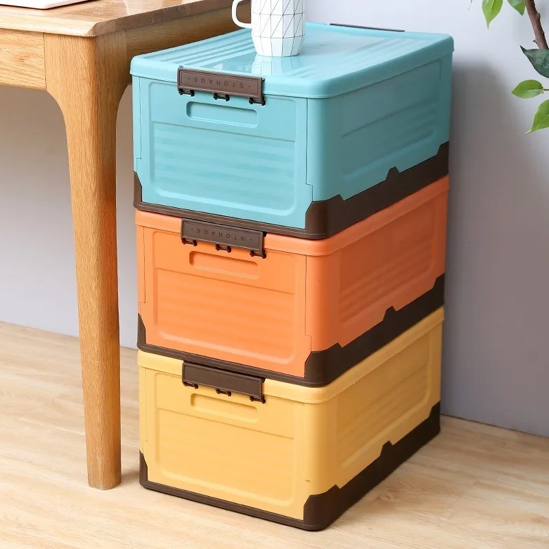 

Containers Storage Tools Bins Outdoor Clothes Boxes Car Toys Lid Box Folding Organizers Books Travel With Trunk Plastic Foldable