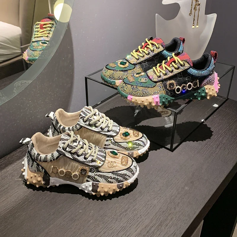 Зимняя модная повседневная обувь 2024 Женские Дышащие Роскошные Дизайнерские