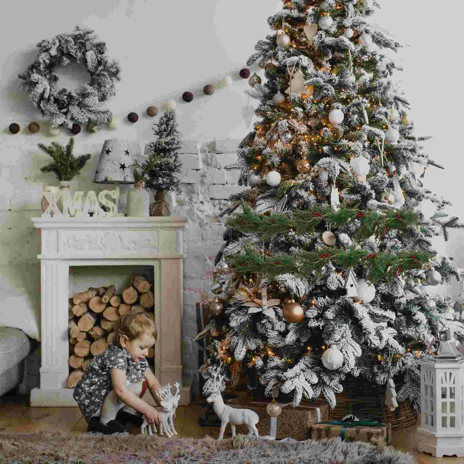 

Christmas Cane Rattan Simulated Pendant Plantas Artificiales Decorativas Para European American Fake Plastic Xmas Hanging