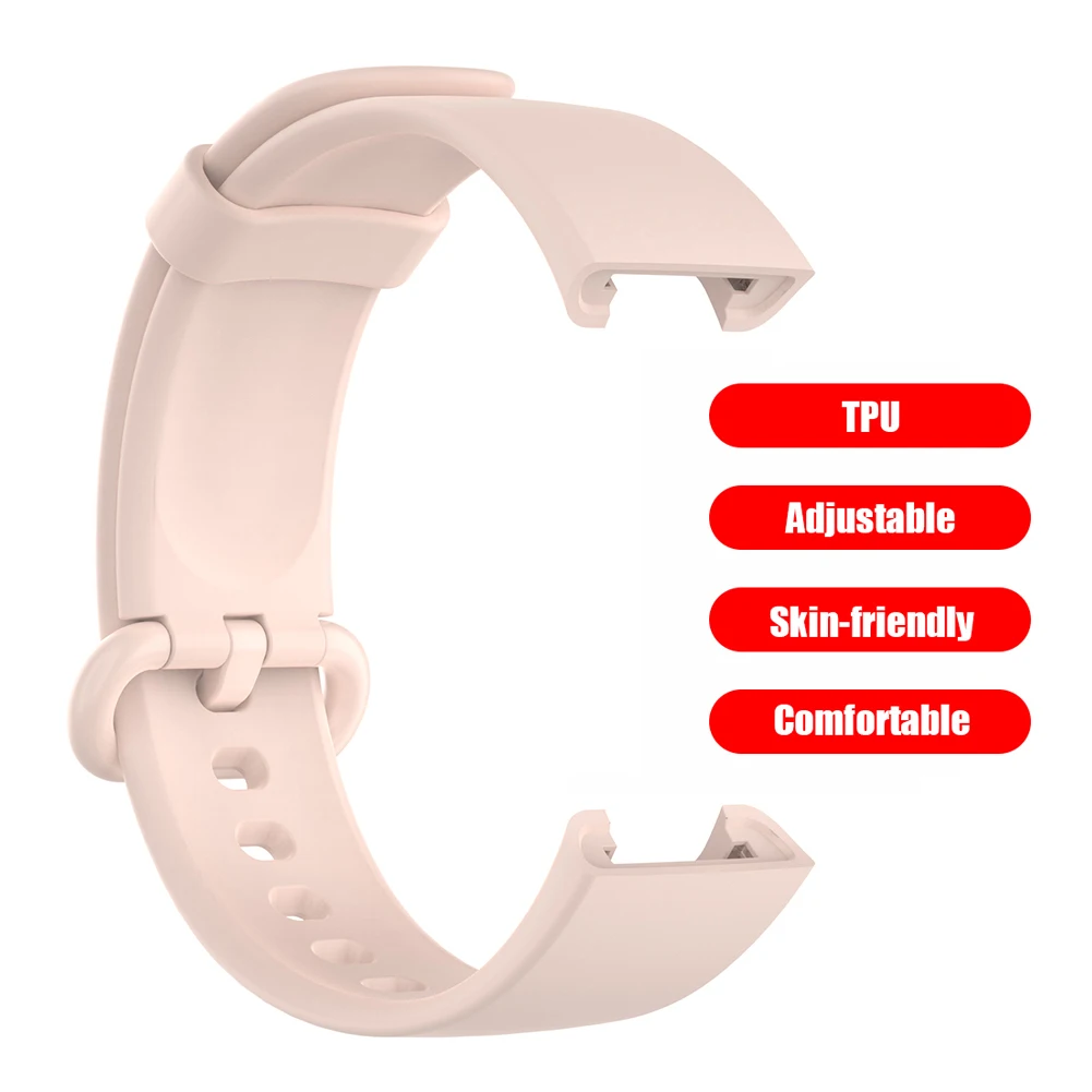 

Ремешок для часов, прочные практичные компоненты, ТПУ спортивный ремешок для часов, однотонный умный Браслет, ремешок для наручных часов Mi ...