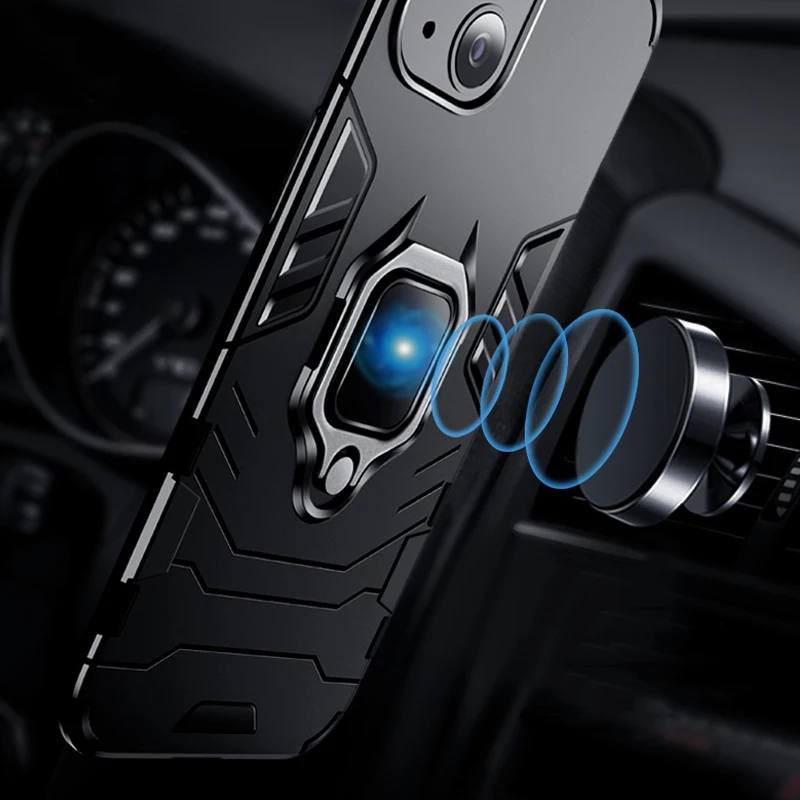 Для Xiaomi Redmi 12 4G чехол противоударный бронированный для телефона с магнитным