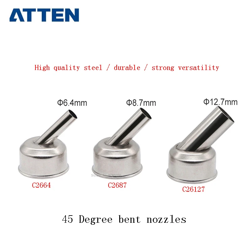 

45-градусное сопло для сертифицированной детской бессвинцовой паяльной станции с термофеном, интеллектуальная наладочная станция для ремонта микросхем печатных плат